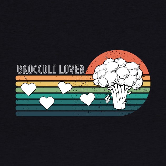 Broccoli Lover Vintage Sunset by DesignArchitect